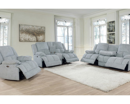 Coaster Waterbury Upholstered Motion Sofa - Gray