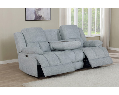 Coaster Waterbury Upholstered Motion Sofa - Gray