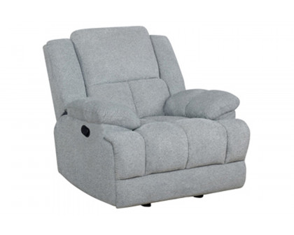 Coaster™ Waterbury Upholstered Glider Recliner - Gray