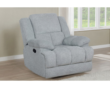 Coaster™ Waterbury Upholstered Glider Recliner - Gray