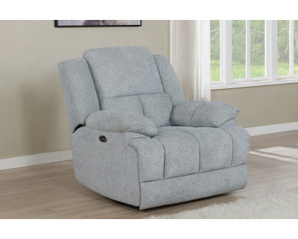 Coaster™ Waterbury Upholstered Glider Recliner - Gray