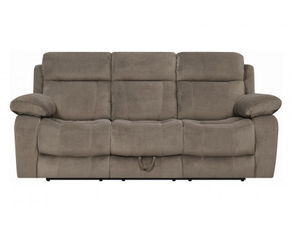 Coaster Myleene Motion Sofa with Drop-Down Table - Mocha