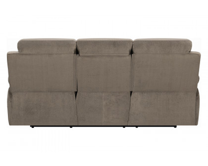 Coaster Myleene Motion Sofa with Drop-Down Table - Mocha