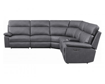 Coaster Albany 6-Piece Power Sectional - Gray