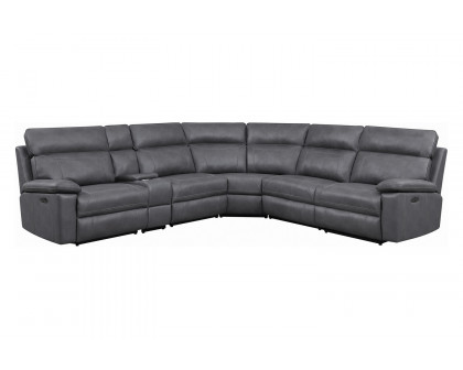 Coaster Albany 6-Piece Power Sectional - Gray