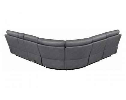 Coaster Albany 6-Piece Power Sectional - Gray