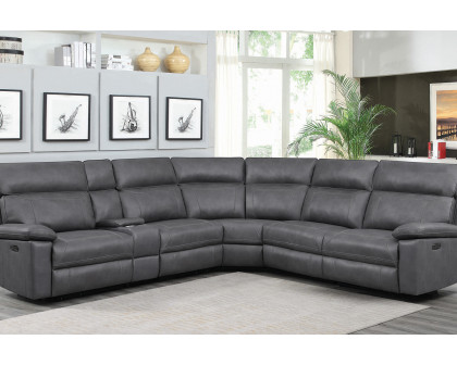 Coaster Albany 6-Piece Power Sectional - Gray