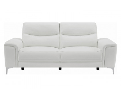 Coaster - Largo Upholstered Power Sofa in White