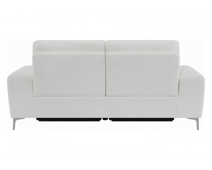 Coaster - Largo Upholstered Power Sofa in White