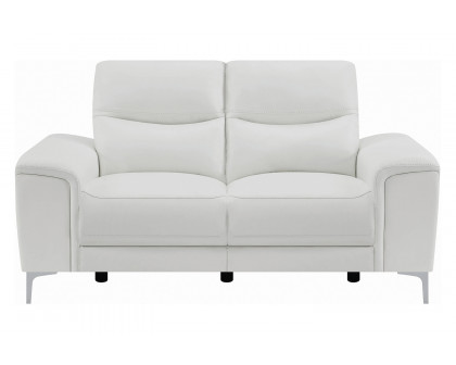 Coaster - Largo Upholstered Power Loveseat in White