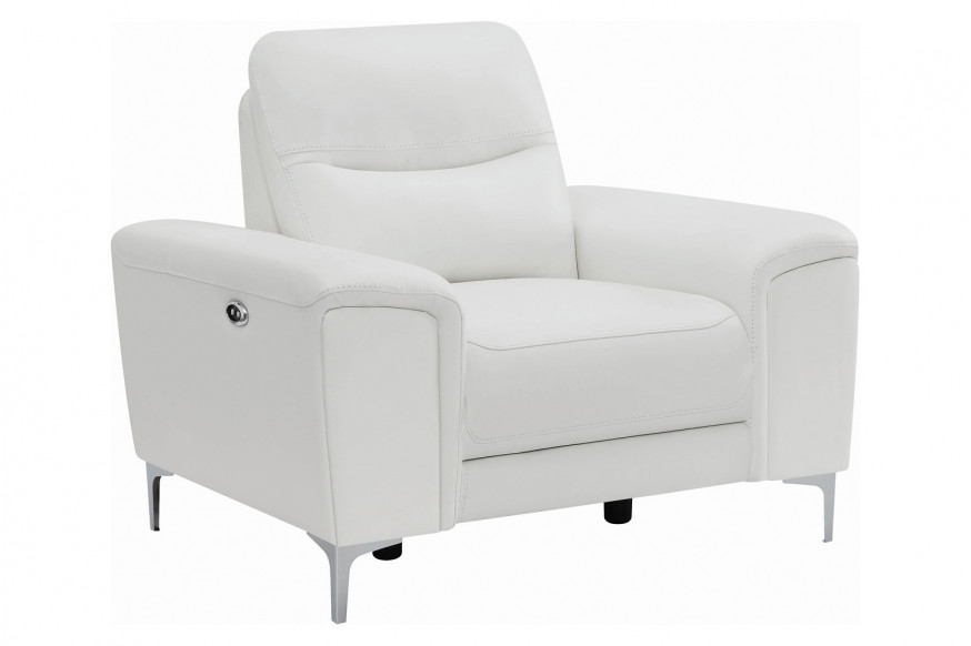 Coaster™ Largo Upholstered Power Recliner - White