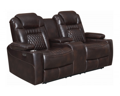 Coaster Korbach Upholstered Power Sofa - Espresso