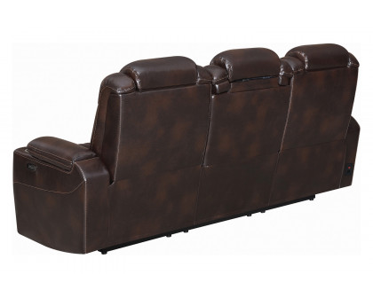 Coaster Korbach Upholstered Power Sofa - Espresso