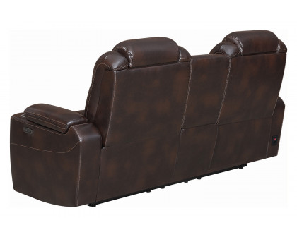 Coaster Korbach Upholstered Power Loveseat - Espresso