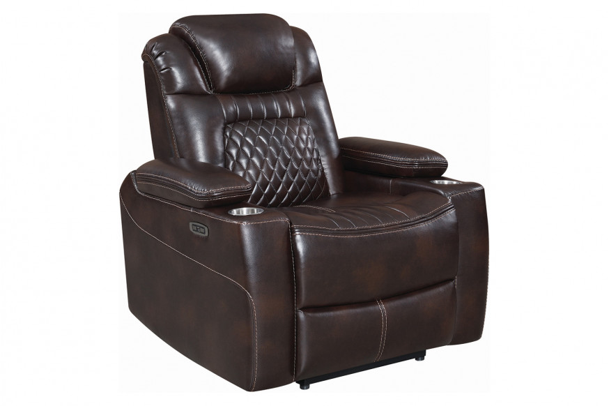 Coaster™ Korbach Upholstered Power Recliner - Espresso