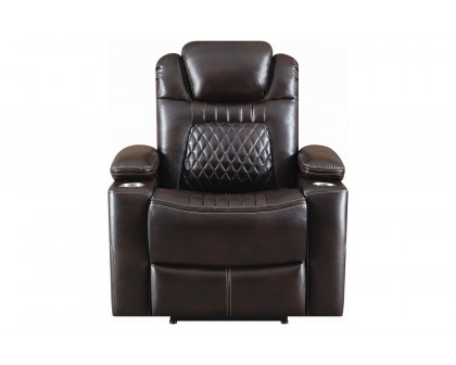 Coaster™ Korbach Upholstered Power Recliner - Espresso