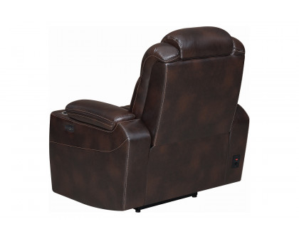 Coaster™ Korbach Upholstered Power Recliner - Espresso