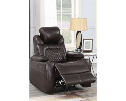 Coaster™ Korbach Upholstered Power Recliner - Espresso