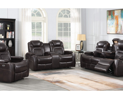 Coaster™ Korbach Upholstered Power Recliner - Espresso