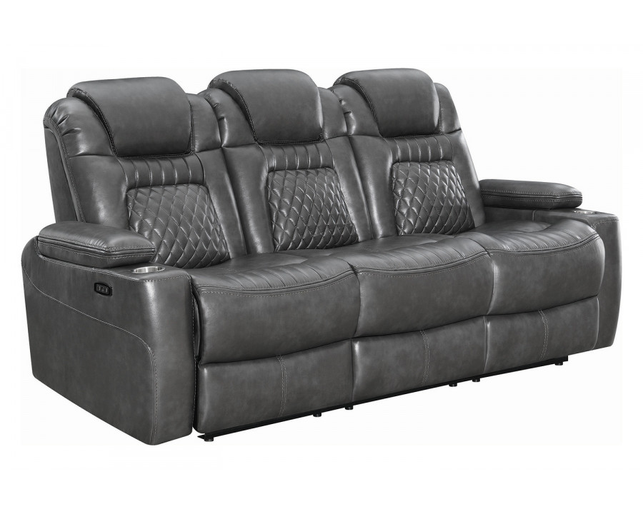 Coaster Korbach Upholstered Power Sofa - Charcoal