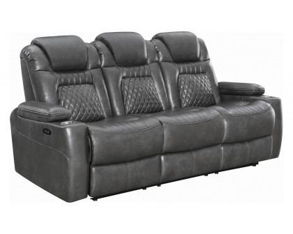 Coaster Korbach Upholstered Power Sofa - Charcoal