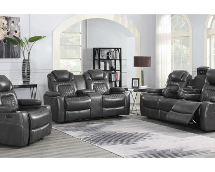 Coaster Korbach Upholstered Power Sofa - Charcoal