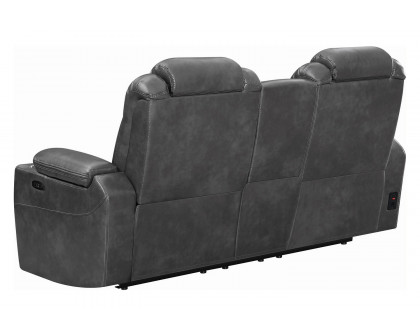 Coaster Korbach Upholstered Power Loveseat - Charcoal