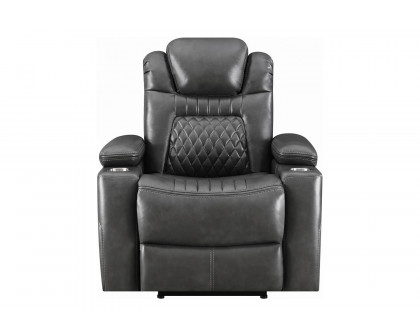 Coaster™ Korbach Upholstered Power Recliner - Charcoal