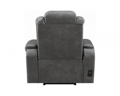 Coaster™ Korbach Upholstered Power Recliner - Charcoal