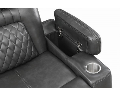 Coaster™ Korbach Upholstered Power Recliner - Charcoal