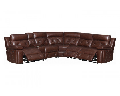 Coaster - Chester 6-Piece Power Sectional in Chocolate