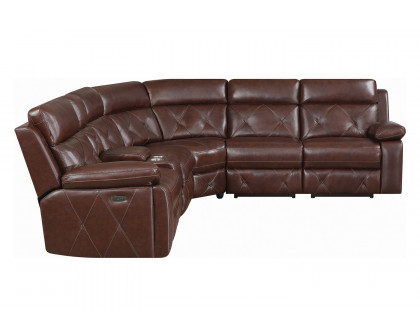 Coaster - Chester 6-Piece Power Sectional in Chocolate