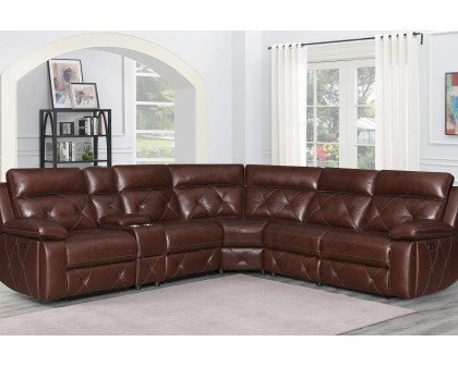 Coaster - Chester 6-Piece Power Sectional in Chocolate