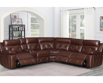 Coaster - Chester 6-Piece Power Sectional in Chocolate