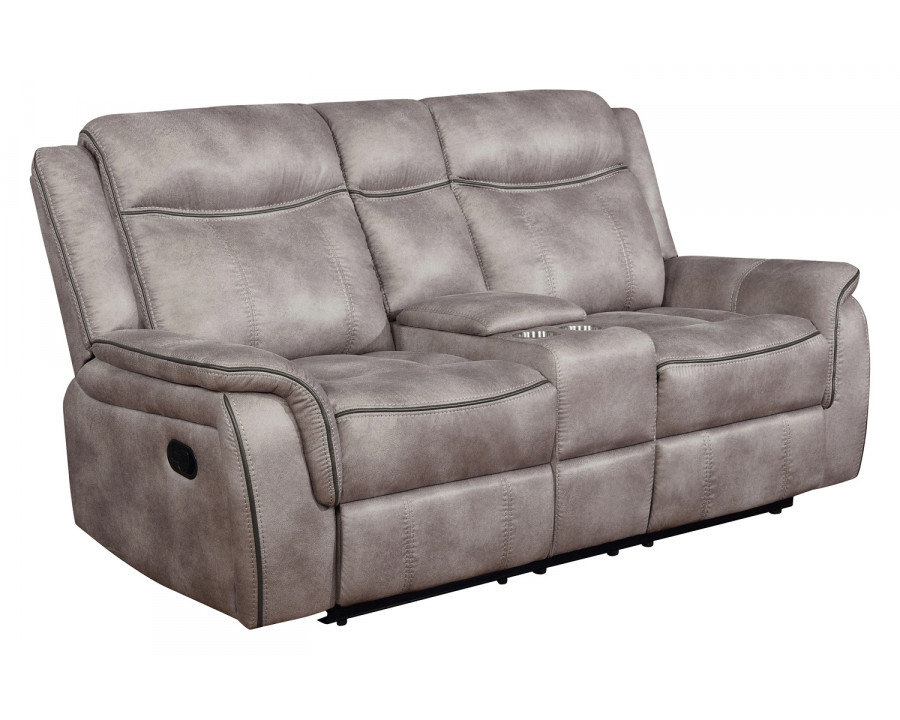 Coaster - Lawrence Upholstered Tufted Back Motion Loveseat