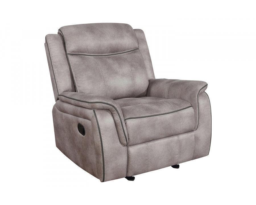 Coaster - Lawrence Upholstered Tufted Back Glider Recliner