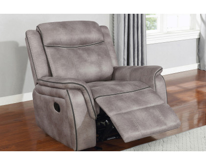 Coaster™ Lawrence Upholstered Tufted Back Glider Recliner - Taupe