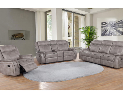 Coaster™ Lawrence Upholstered Tufted Back Glider Recliner - Taupe