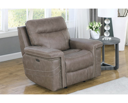 Coaster™ Wixom Power Glider Recliner - Taupe