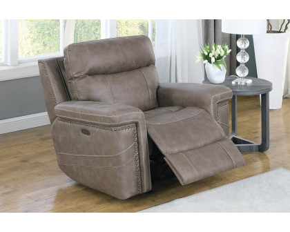 Coaster™ Wixom Power Glider Recliner - Taupe