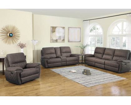 Coaster Variel 6-Piece Modular Motion Sectional - Taupe/Blue