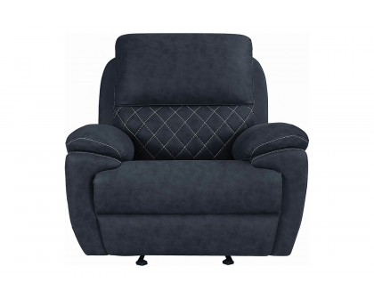 Coaster Variel Glider Recliner - Blue