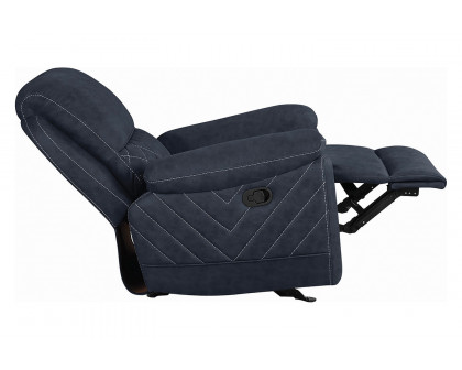 Coaster Variel Glider Recliner - Blue