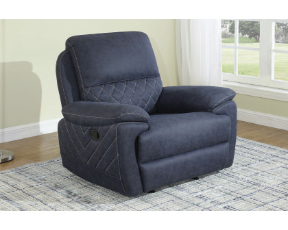 Coaster Variel Glider Recliner - Blue