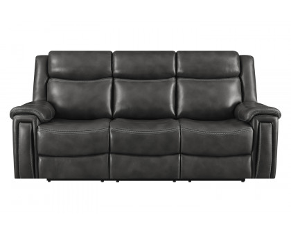 Coaster - Shallowford Upholstered Power Sofa in Hand Rubbed Charcoal