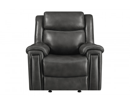 Coaster™ Shallowford Upholstered Power Glider Recliner - Hand Rubbed Charcoal