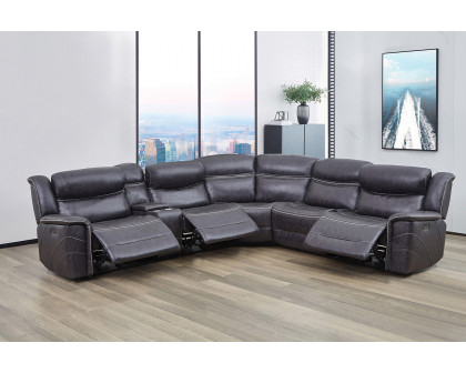 Coaster - Bluefield 6-Piece Modular Motion Sectional in Charcoal