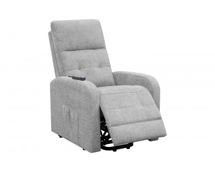 Coaster™ Tufted Upholstered Power Lift Recliner - Gray