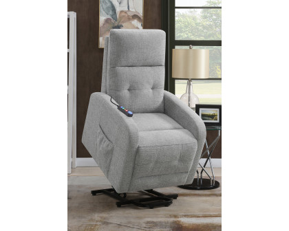 Coaster™ Tufted Upholstered Power Lift Recliner - Gray