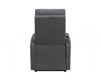 Coaster Tufted Upholstered Power Lift Recliner - Charcoal